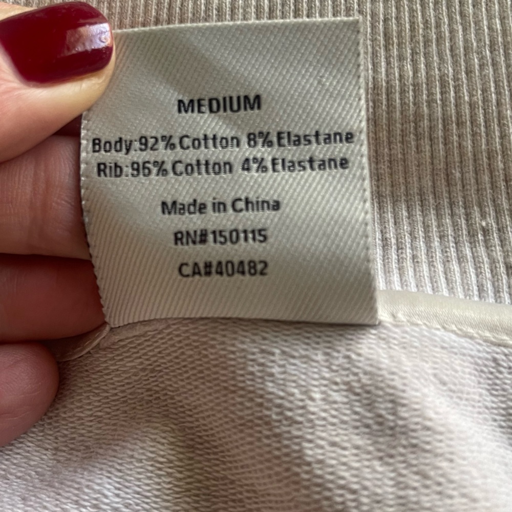 Varley Cortland Zip Jacket Medium Athleisure Travel Cozy Neutral - Picture 9 of 10